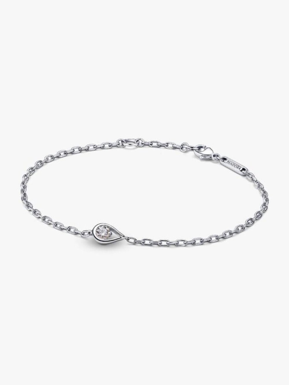 Pandora Infinite Sterling Silver Lab-grown Diamond Chain Bracelet
